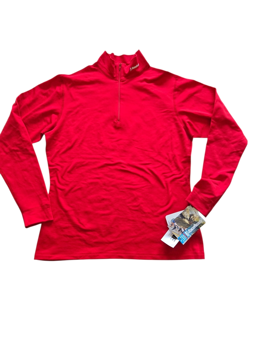 RaceReady Dryline 1/4 Zip Athletic Top NWT Red Women’s Large USA